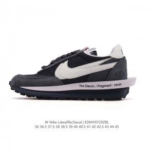 耐克 Nike 耐克双勾Swoosh跑鞋 厚底增高运动鞋。Sacai X Nike Ldwaffle 慢跑鞋 Sacai 将 Nike 经典鞋款 Waffle