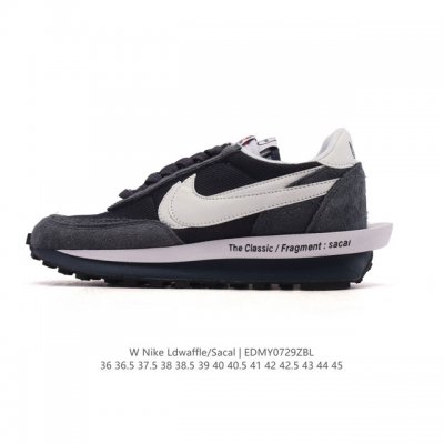 耐克 Nike 耐克双勾Swoosh跑鞋 厚底增高运动鞋。Sacai X Nike Ldwaffle 慢跑鞋 Sacai 将 Nike 经典鞋款 Waffle