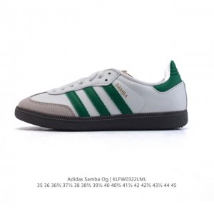 90 阿迪达斯 德训鞋 Adidas Originals Samba Og Shoes 经典运动鞋小白鞋 「T头鞋」男女士板鞋 彰显休闲摩登风情的时尚经典鞋。它