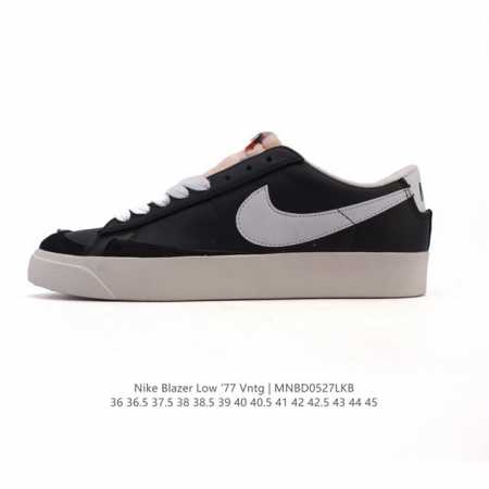 真标 耐克 Nike Blazer Low '77 Vntg 男女子运动板鞋 重现低调风格和经典篮球外观 依托经典简约魅力和舒适性能 备受街头时尚赞誉 华美翻毛 - 点击图像关闭