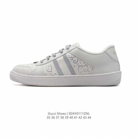 210 【公司级】Gucci 古奇 小白鞋 古驰奢侈品男女运动板鞋 休闲鞋子 Gucci Tennis 1977老花鞋，经典耐穿，复古感满满的Gucci老花鞋老 - 点击图像关闭