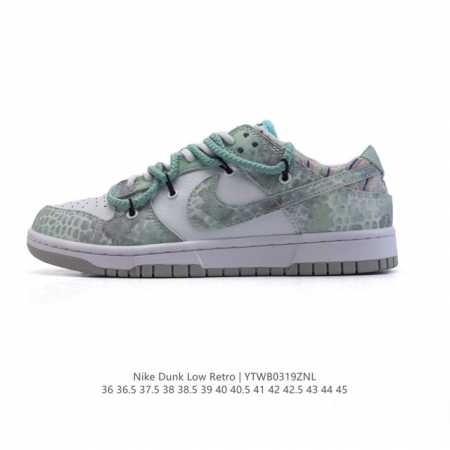 210 【公司级】耐克 Nike Dunk Low Retro 运动鞋复古板鞋 解构绑带 双鞋带 2025年新款 蛇年限定 新年鞋子。作为 80 年代经典篮球鞋 - 点击图像关闭