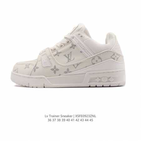 帝王版 路易威登 Louis Vuitton Lv路易威登板鞋 时尚运动鞋潮厚底增高男女鞋。舒适防滑底和百搭性霸屏整个时尚娱乐圈，细节调整完美主义！采用柔软皮革 - 点击图像关闭