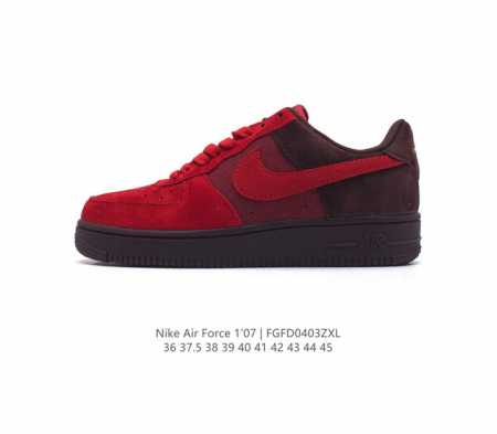 耐克 Nike Air Force 1 '07 Low 空军一号含气垫 低帮百搭厚底增高休闲运动板鞋 柔软 弹性十足的缓震性能和出色的中底设计 横跨复古与现代的 - 点击图像关闭