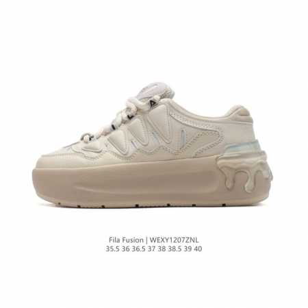 公司级 斐乐 女款老爹鞋 Fila Fusion 厚底增高百搭运动板鞋 意大利百年经典运动品牌，网红单品 小红书推荐爆款 Fila斐乐新款小白鞋斐乐潮牌文化街头 - 点击图像关闭