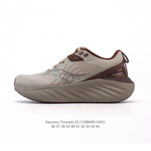 saucony 索康尼 Triumph系列 胜利 22代 中性跑鞋 强缓震跑步鞋轻便男女同款跑鞋夏季透气运动鞋子，是来自美国的专业跑鞋品牌，成立于1898年。S
