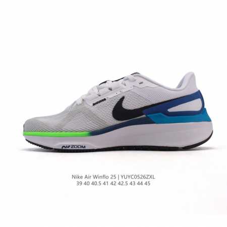 耐克 Nike Zoom Winflo 25 登月25代 跑鞋透气缓震疾速跑鞋 采用透气网眼鞋面搭配外翻式鞋口 为脚跟区域营造出色舒适度 而在鞋底部分 搭载全掌 - 点击图像关闭