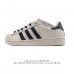 阿迪达斯 Adidas Superstar 2025年新款鞋子 经典贝壳头系列 新款休闲板鞋潮流女士运动鞋 。鞋面皮革拼接材质 标志性的贝壳鞋头，简约的线条。就