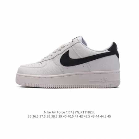 耐克 Nike Air Force 1 '07 Low 空军一号含气垫 低帮百搭厚底增高休闲运动板鞋。柔软、弹性十足的缓震性能和出色的中底设计，横跨复古与现代的 - 点击图像关闭