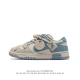 头层皮 耐克 Nike Dunk Low 运动鞋复古解构绑带板鞋 双鞋带 作为 80 年代经典篮球鞋款，起初专为硬木球场打造，后来成为席卷街头的时尚标杆，现以经