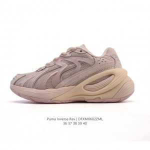 新品公司级 彪马 Puma 女鞋跑步鞋Inverse Fission春夏透气新品运动鞋减震公路跑鞋撞色 采用生成式Ai工具开发，以经典款 Puma Inhale