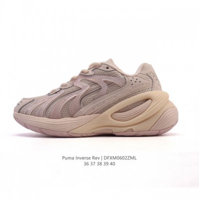 新品公司级 彪马 Puma 女鞋跑步鞋Inverse Fission春夏透气新品运动鞋减震公路跑鞋撞色 采用生成式Ai工具开发，以经典款 Puma Inhale