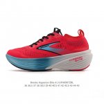 新品公司级 独家新款 布鲁克斯 Brooks 龙卷风Hyperion Elite 4pb碳板跑鞋 老爹鞋 厚底增高缓震慢跑鞋，Brooks Hyperion E