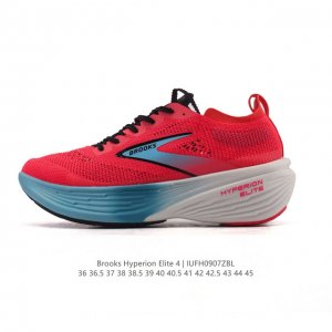 新品公司级 独家新款 布鲁克斯 Brooks 龙卷风Hyperion Elite 4pb碳板跑鞋 老爹鞋 厚底增高缓震慢跑鞋，Brooks Hyperion E