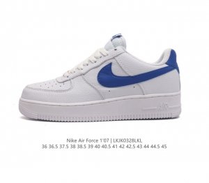 耐克 Nike Air Force 1 07 空军一号 Af 1 低帮 厚底增高百搭 休闲运动板鞋 柔软 弹性十足的缓震性能和出色的中底设计 横跨复古与现代的外