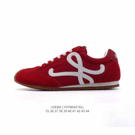 公司级 Loewe 罗意威 Ballet Runner 皮革织物拼接 简约圆头 系带 低帮 运动休闲鞋这双鞋是Loewe新发布的Ballet Runner ，被 - 点击图像关闭