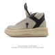 新品公司级 Or 匡威联名款 Rick Owens X Converse Drkshdw Turbowpn 舒适柔软 耐磨 高帮 生活休闲鞋 男女同款 米色。种
