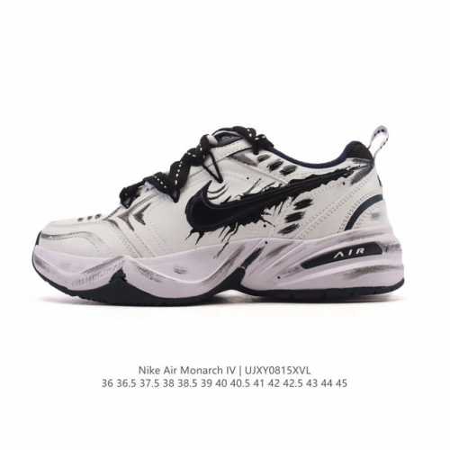 公司级 耐克 Nike Air Monarch Iv男女子训练鞋厚底老爹鞋休闲复古运动鞋。Nike Air Monarch Iv 运动鞋为你打造出众的训练装备，