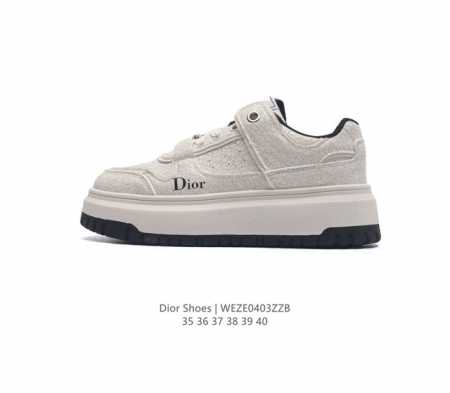 迪奥dior 女士小白鞋厚底增高百搭板鞋 全新系列迪奥20S春季走秀爆款全网力推单品全网热销中diorlogo3D Christiandiorj Adior 胶 - 点击图像关闭