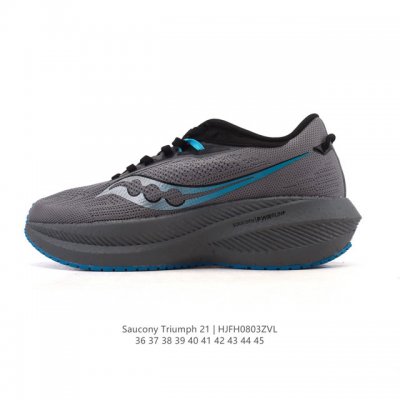 公司级 Saucony 索康尼 Triumph系列 胜利 21代 中性跑鞋 强缓震跑步鞋轻便男女款厚度增高跑鞋透气运动老爹鞋子，是来自美国的专业跑鞋品牌，成立于