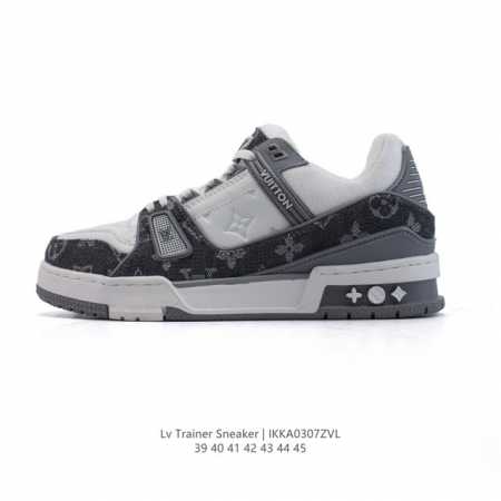 180 【公司级】路易威登 Louis Vuitton Lv路易威登板鞋 时尚运动鞋潮厚底增高男鞋 浮雕Logo。舒适防滑底和百搭性霸屏整个时尚娱乐圈，细节调整 - 点击图像关闭