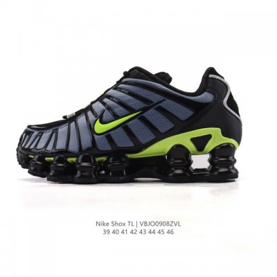 公司级 耐克 Nike Shox Tl 男女子运动鞋厚底增高老爹鞋，令机械力学缓震性能跃升新层次。采用透气网眼鞋面和全掌型 Nike Shox 技术，革新演绎经