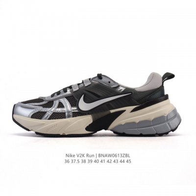Nike 耐克 V2K Run 减震防滑 复古低帮运动跑步鞋 超火复古跑鞋，采用太空革组合呼吸网眼布鞋面材质，搭载正确4层组合底模，嵌入Tpu加固稳定模块,双层