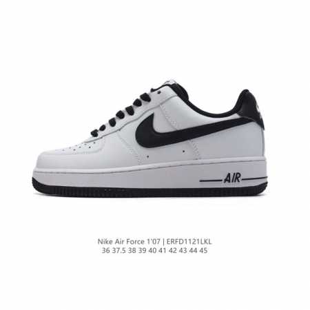 耐克 Nike Air Force 1 '07 Low 空军一号含气垫 低帮百搭厚底增高休闲运动板鞋。柔软、弹性十足的缓震性能和出色的中底设计，横跨复古与现代的 - 点击图像关闭