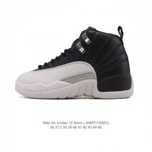 耐克 Aj 乔丹12代 Nike Air Jordan 12 Retro 篮球鞋 真碳含气垫 Aj12代 复刻男子运动鞋，重现设计师汀克 哈特菲尔德广受赞誉的