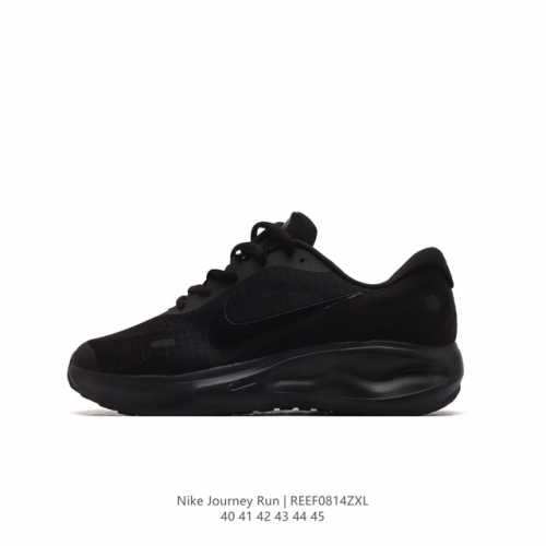 耐克 Nike Journey Run 男子透气公路跑步鞋 搭载柔软厚实的 Comfiride 泡绵缓震配置，助你征服充满挑战的路面，大步流星，微笑前行。该鞋款