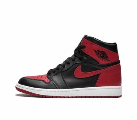 真二层耐克 Nike Air Jordan 1 Retro High Og 乔丹一代aj1 乔1 Aj1 高帮篮球鞋复刻运动鞋 皮面高帮板鞋的设计灵感源自运动夹 - 点击图像关闭
