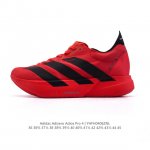 公司级 阿迪达斯 Adidas Adizero Adios Pro 4 舒适防滑耐磨 低帮 休闲跑步鞋 男女同款厚度增高老爹鞋 金属银 2025年，Adidas