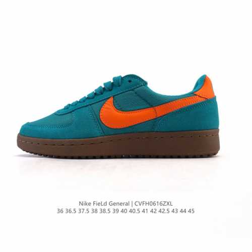 耐克烽火Nike Field General 82 Sp 低帮复古篮球鞋 这款专为烤架战士设计的运动鞋采用 1982 年经典的白 红 黑配色，采用皮革和弹道尼龙
