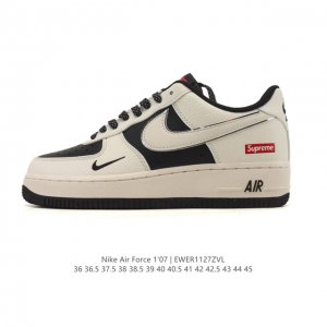 耐克 Nike Air Force 1 '07 Low 空军一号含气垫 低帮小白鞋 百搭厚底增高休闲运动板鞋。柔软、弹性十足的缓震性能和出色的中底设计，横跨复古
