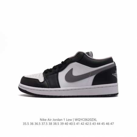 耐克 乔丹Air Jordan 1 Low AJ1 乔1 乔丹1代aj1 低帮复古文化休闲运动篮球鞋。该鞋款从 1985 年元年款汲取设计灵感，焕新演绎简约经典 - 点击图像关闭