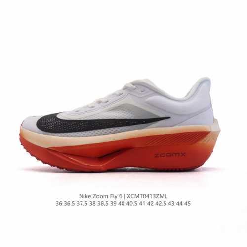 公司级 Nike耐克Zoom Fly 6 马拉松碳板米黑跑步鞋男女同款运动鞋Fn8455-001春新款Zoom Fly 6 Prm缓震轻便跑步鞋。这款鞋在继承了
