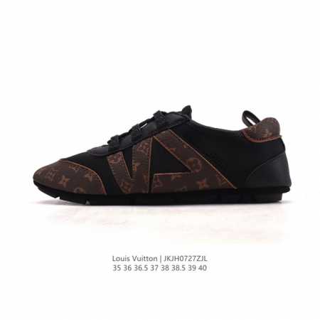 新品公司级 路易威登 Lv Trainer Sneaker 2028年新款芭蕾舞鞋 训练鞋 Chill 感时髦尖子生Lv25复古芭蕾舞德训鞋复古德训运动休闲板鞋 - 点击图像关闭