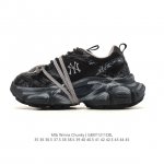 公司级 美职棒 Mlb Bigball Chunky 纽约洋基队厚底增高老爹鞋男女复古鞋中性纽约洋基队休闲经典运动鞋。加厚鞋底，侧面有撞色Ny标识，打造出时尚外