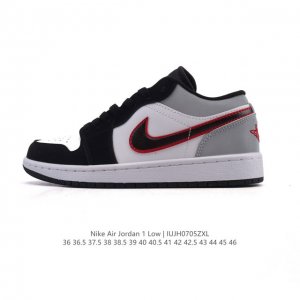 公司级 头层皮 耐克 乔丹Air Jordan 1 Low Aj1 乔1 乔丹1代Aj1 低帮复古文化休闲运动篮球鞋。从1985 年面世的元年款汲取设计灵感，采