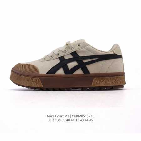 asics 亚瑟士 新款男女运动休闲鞋 Court Mz 复古时尚板鞋百搭厚底运动鞋，Asics 亚瑟士 Court Mz 3A127 休闲运动鞋，简约大方，舒 - 点击图像关闭