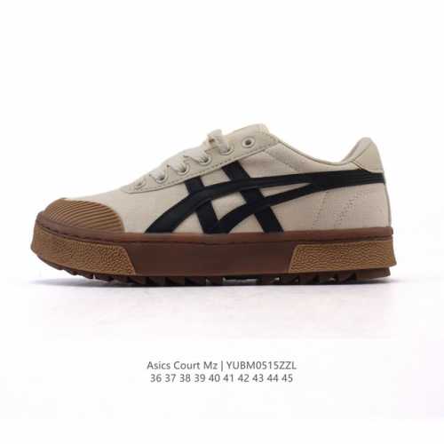asics 亚瑟士 新款男女运动休闲鞋 Court Mz 复古时尚板鞋百搭厚底运动鞋，Asics 亚瑟士 Court Mz 3A127 休闲运动鞋，简约大方，舒
