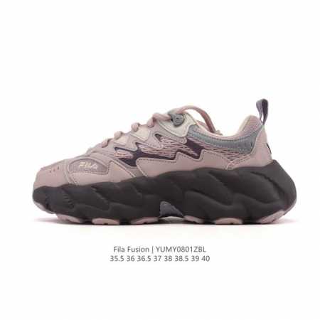 公司级 斐乐 女款老爹鞋 Fila Fusion 厚底增高百搭运动鞋 意大利百年经典运动品牌，网红单品 小红书推荐爆款 Fila斐乐新款小白鞋斐乐潮牌文化街头风 - 点击图像关闭