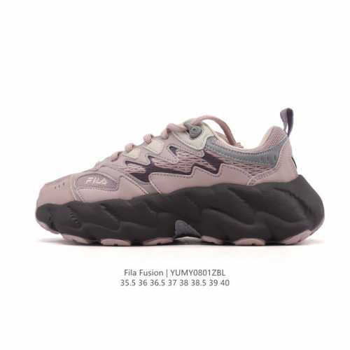 公司级 斐乐 女款老爹鞋 Fila Fusion 厚底增高百搭运动鞋 意大利百年经典运动品牌，网红单品 小红书推荐爆款 Fila斐乐新款小白鞋斐乐潮牌文化街头风