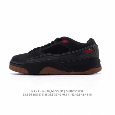 耐克 Nike 乔丹 Jordan Flight Court 时尚休闲 防滑耐磨 低帮运动鞋 复古篮球鞋 男女同款 Jordan 新鞋型 又来了！新配色曝光！滑 - 点击图像关闭