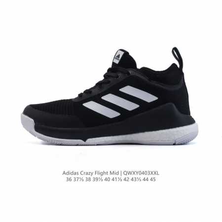 新品公司级 Adidas 阿迪达斯正品Crazyflight Mid 男女士高帮训练鞋 舒适 减震防滑耐磨 低帮 训练鞋 经典耐磨轻质防滑舒适运动鞋中国女排同款 - 点击图像关闭