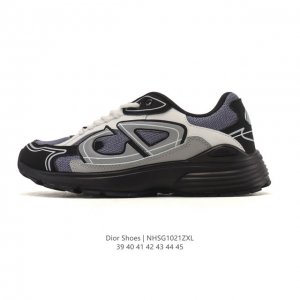 公司级 Dior 迪奥 高奢品牌 彰显高级气质 Dior 运动鞋低帮系列复古休闲鞋时尚慢跑鞋厚底老爹鞋圆头系带 运动跑鞋 生活休闲鞋 男款 时髦单品 时尚百搭