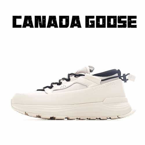 独家实拍canada Goose Glacier Trail 加拿大鹅 明星同款 圆头系带皮革低帮生活休闲板鞋 7785M #采用创新、完全防水和透气的 Hdr