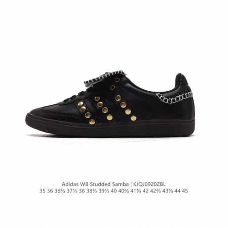 公司级 阿迪达斯 Adidas Samba新款 德训鞋 时尚休闲运动板鞋- Wales Bonner 的 Adidas Samba “Studded”亮相，Ad - 点击图像关闭
