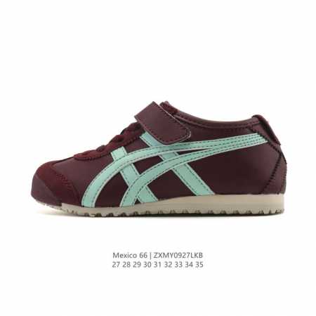 真标 童鞋 Asics 亚瑟士 男女鞋 配足弓鞋垫 日产经典老牌-鬼塚虎 Onitsuka Tiger Mexico 66经典墨西哥系列复古经典百搭板鞋休闲运动 - 点击图像关闭