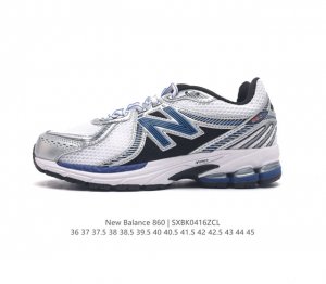 真标 Nb 新百伦 New Balance Ml860 V2 系列复古老爹风休闲运动慢跑。采用丝光猪巴皮革拼接透气网眼织物鞋面t-Beam大底提供足步弓支撑，保